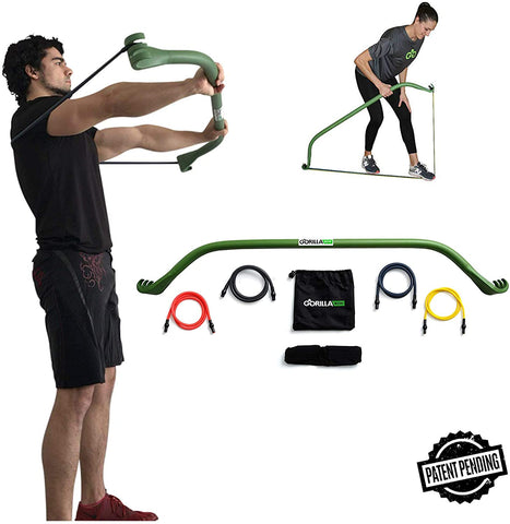 Gorilla Bow Portable Home Gym Resistance Bands and Bar System